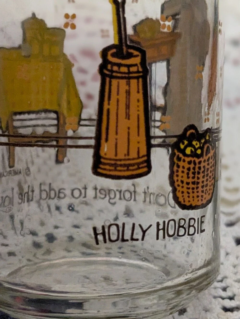 HOLLY HOBBIE Glass Salt and Pepper Shakers 1980 American Greetings Spice Jars